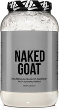 NAKED Goat - Pasture Fed Goat Whey Protein Powder from Small-Herd Wisconsin Dairies 2Lb Bulk GMO Free Soy Free. Easy to Digest - All Natural - 23 Grams of Protein - 30 Servings
