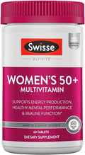 Swisse Daily Multivitamin for Women 50 and Over | 41 Vitamins Antioxidants and Minerals + Adaptogens | Energy Stress &amp Immune Support | Womens 50+ Multivitamins Supplement | 60 Tablets