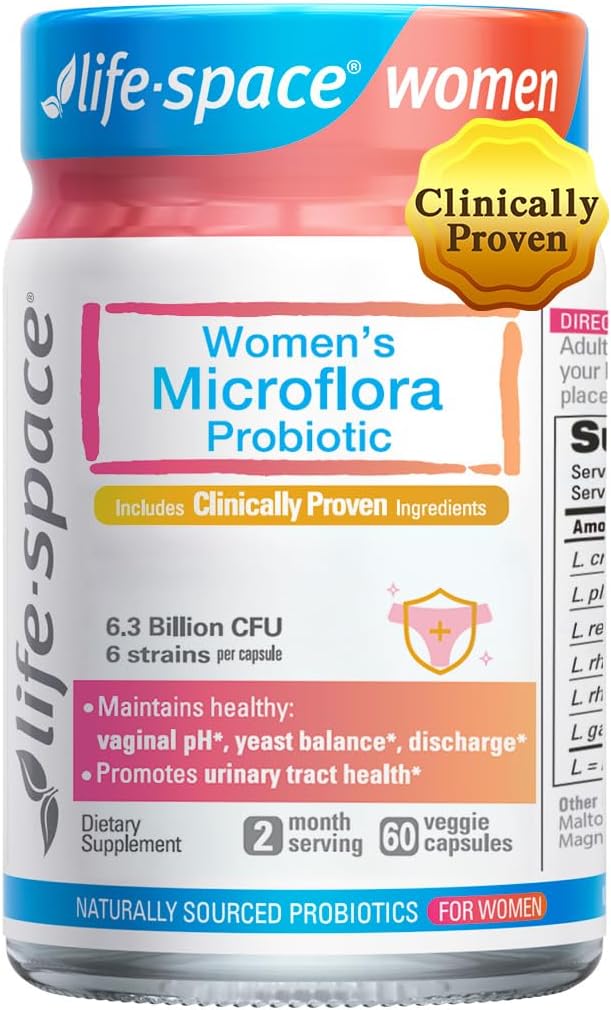Life-Space - Probiotics for Women + Skin Probiotic Clinically Validated Support Boost Women's Health and Acne Relief + Skin Rebalance + Skin Smoother + Deep Nourishment