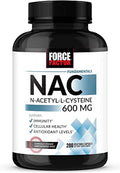 Force Factor NAC 600 mg N-Acetyl Cysteine for Liver Health Immune Support &amp Antioxidant Production Clinically Studied Dose 200 Servings