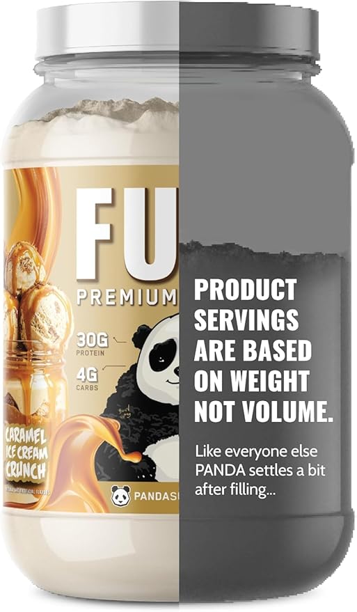 Underground Bio Labs Panda Fuel Premium Protein WheyHydrolyzed CollagenCaseinProbiotics Enzymes Keto FriendlyTime Release 25 Servings (2.5 Pound Caramel Ice Cream Crunch)
