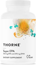 THORNE - Super EPA - Omega-3 Fish Oil Supplement with EPA &amp DHA from Sustainably Sourced Fish - Supports Brain Skin Joint &amp Heart Health* - Third-Party Certified - Gluten &amp Dairy-Free -