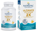 Nordic Naturals Ultimate Omega 2X Lemon Flavor - 120 Soft Gels - 2150 mg Omega-3 - High-Potency Fish Oil with EPA &amp DHA - Promotes Brain &amp Heart Health - Non-GMO - 60 Servings