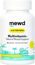 MEWD Teen/Kids Daily Multivitamin Gummy with Natural Mood Enhancer Vegan Immune Booster Iron &amp Zinc Supplement Gluten-Free Focus Vitamin for Brain Health – Made in USA