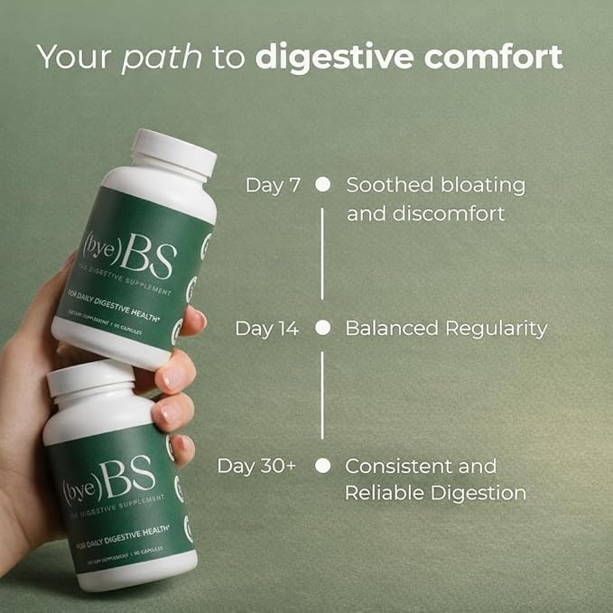 Digestive Support Supplement – Psyllium Husk Slippery Elm Peppermint Extract &amp L-Glutamine – Gut Health Bloating &amp Constipation Support Intestinal Lining &amp Bowel Function