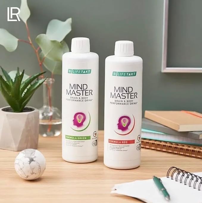 LR Health&ampBeauty Lifetakt Mind Master Formula Red and Green Every Day Natural Treatment Women Men - Set of 5 x 500 ml./16.9 fl.oz.