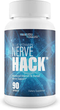 Blue Vitamin Nerve Hack - Our Best Vitamin B12 For Nerve Repair - Advanced Nerve Support Formula Neuropathy Supplement - B12 Blue Vitamin for Neuropathy Relief - Central Nervous System Supplements
