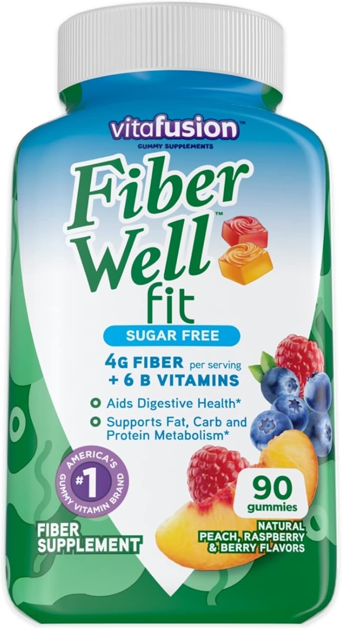 Vitafusion Fiber Well Fit Gummies 90 Count and L’il Critters Kids Fiber Gummies 90 Gummies