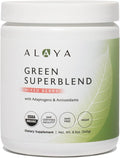 Alaya Organic Super Greens Powder – Superfood Blend with Spirulina Chlorella Probiotics Digestive Enzymes Adaptogens &amp Fiber – Vegan USDA Organic Non-GMO 30 Servings Mixed Berry