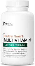 Low-Acid Multivitamin for Sensitive Bladders | 12 Vitamins &amp 9 Minerals | Buffered Vitamin C &amp Burdock Root | USA Manufactured | 60 Capsules