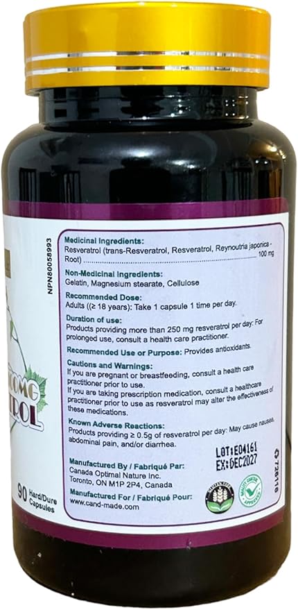 100MG Resveratrol 90Capsules