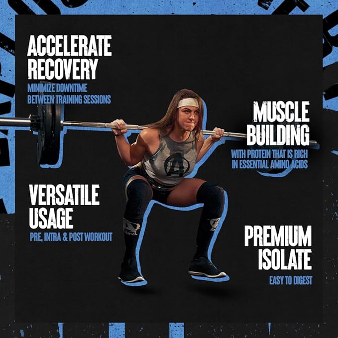 Clear Whey Isolate Protein Powder - Easy to Digest and Mix 5g BCAA Deliciously Juicy Refreshing Anytime Drink for Men and Women Blueberry Acai 500g (20 Servings)