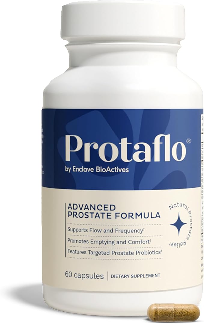 Prostate Supplements for Men - Supports Urinary Flow &amp Bladder Control | Probiotics + Black Walnut Nettle Turmeric Lycopene Pumpkin Seed Vitamin D3 &amp K2 Zinc + Selenium 60 Caps