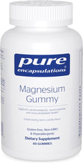 Pure Encapsulations Magnesium Gummy - Magnesium Citrate - Supports Heart Health &amp Relaxation* - for Children &amp Adults - Vegan &amp &lt0.5g Sugar per Gummy - 60 Gummies