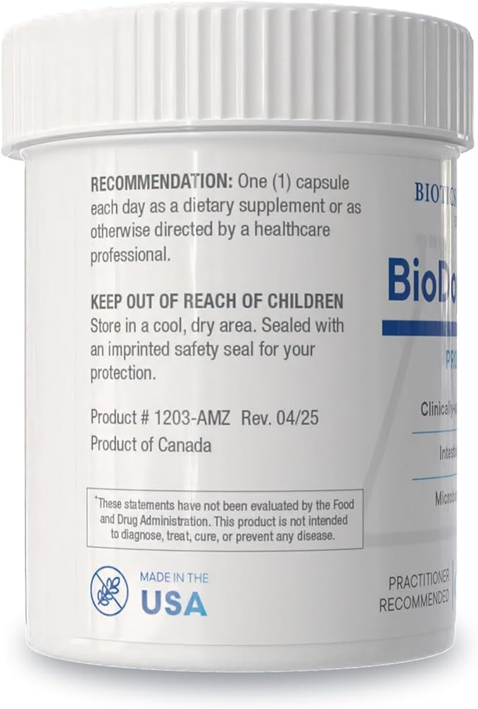 BIOTICS RESEARCH BioDoph-3 GI Targeted Intensive GI Probiotic Capsules Clinically Validated Multi-Species Formula Gut Health Immune Support Dairy Free 30 Capsules