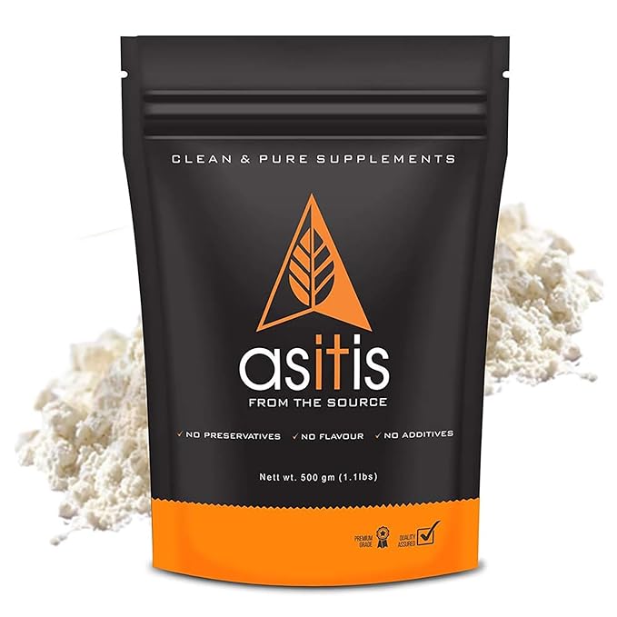 AS-IT-IS Nutrition Whey Protein Isolate 90% - 500 Gms/17.6 Oz | Protein 27g &amp Bcaa 5.9g Per Serving Unflavoured Cross-flow Microfiltered Natural Zero Fat Zero Sugar
