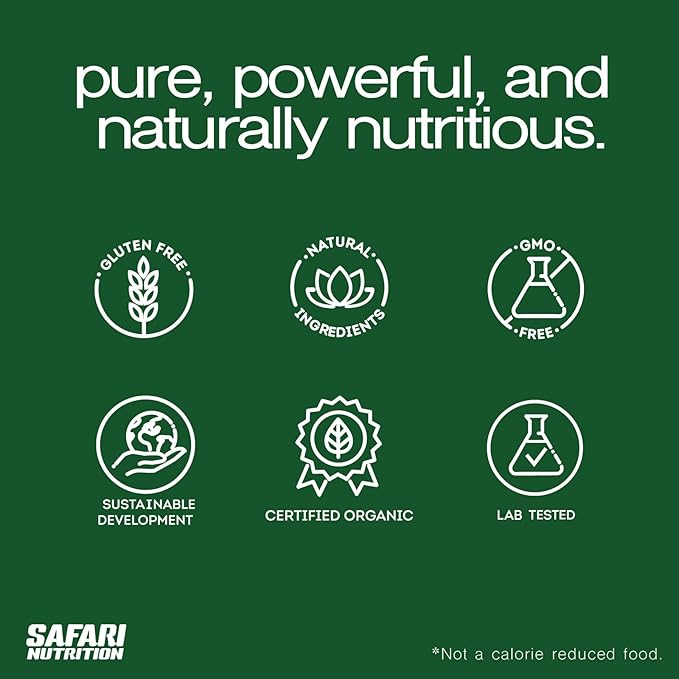 Safari Nu 100% Isolate Premium Protein Powder Vanilla - 2 LB Tub 26G of Protein - Isolate Whey Protein Blend - 12g BCAAs Per 2 Scoops (2 Pounds Isolate Vanilla)