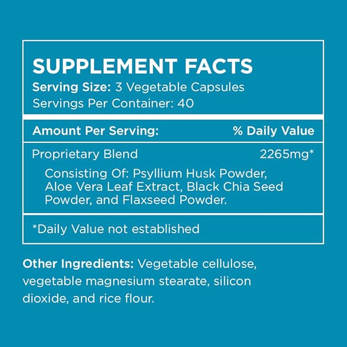 Pure for Men Original Vegan Cleanliness Stay Ready Fiber Supplement | Helps Promote Digestive Regularity | Psyllium Husk Aloe Vera Chia Seeds Flaxseeds | Proprietary Formula | 120 Vegan Capsules