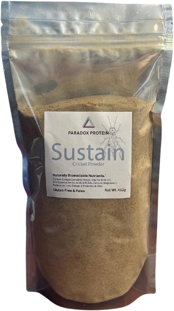 NutriCricket Paradox Protein 1lb Organic Bag Pure Cricket Powder
