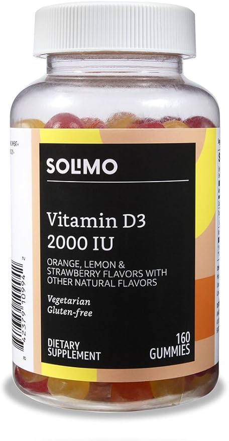 Amazon Basics Adult Multivitamin (300 Count) and Vitamin D3 Gummies (160 Count)