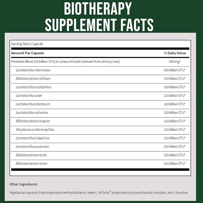 Biotherapy Complete Probiotic Formula Capsule Supplement
