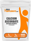 BulkSupplements.com Calcium Ascorbate Powder - Buffered Vitamin C Supplement Calcium Powder - Vegan &amp Gluten Free 1g per Serving 1kg (2.2 lbs) (Pack of 1)