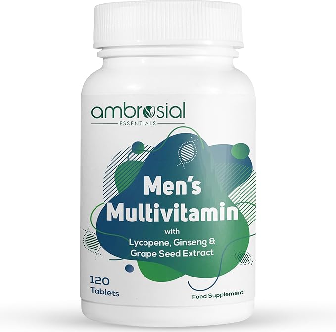 AMBROSIAL Men's Multivitamin Tablets for Men (Pack of 1-120 Tablets)