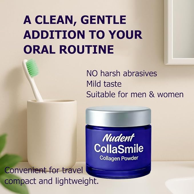 Collagen Powder for Gums Enamel Strengthening Natural Oral Care Formula Hydroxyapatite Mineral-Infused Collagen Formula – 50g