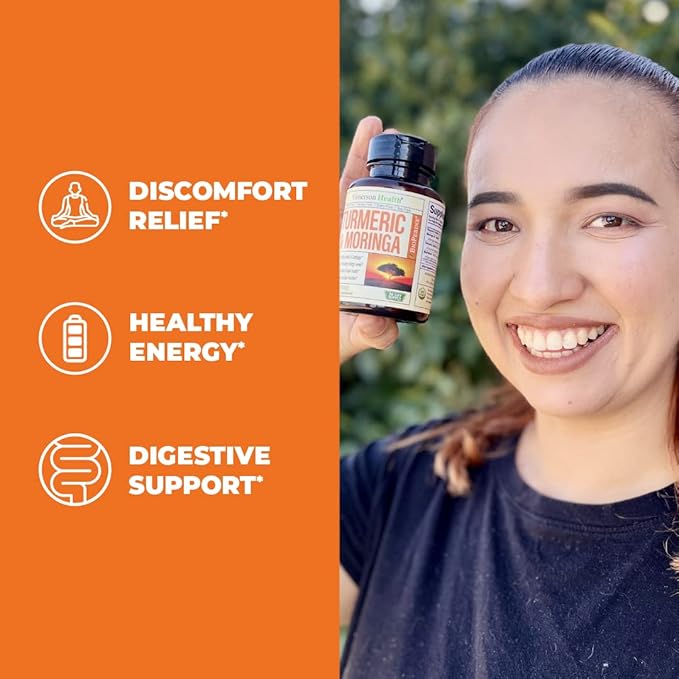 Vimerson Health Women’s Multivitamin &amp Turmeric Moringa Supplement for Immune Support Energy Mood Hair Skin Nails Joints and Digestion.