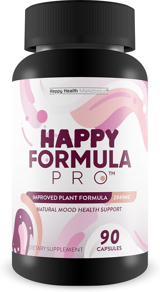 Happy Formula Pro - Our Best Happy Pills Vitamin D Mood Support Supplement - Happpy Supplements Natural Mood Support Supplements for Women Mood Support Supplements for Men - Postpartum Mood Support