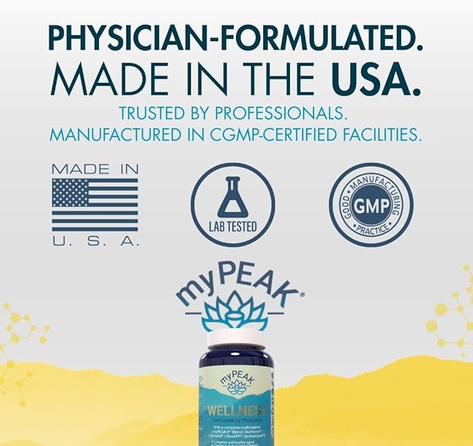 myPEAK PeakBiotic: The Ultimate Vegan Synbiotic with 50 Billion CFU Probiotics Prebiotics Postbiotics Modbiotics and Gut Lining to Enhance Digestion Skin and Mood with 2-Month Supply 60 Capsules