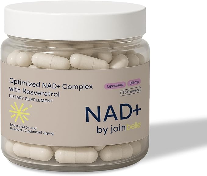 NAD+ and Resveratrol | Daily Routine Formula for Balanced Living and Long-Term Habits | Liposomal Blend in Easy-to-Take 60 Capsule Bottle