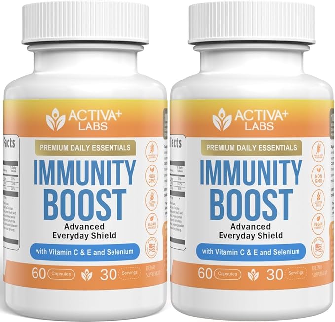 Daily Wellness Bundle — 1x Vitamin D3 + K2 &amp 2X Immunity Boosters | Supports Bones Immune Health &amp Vitality | Non-GMO Gluten-Free Sugar-Free Made in USA