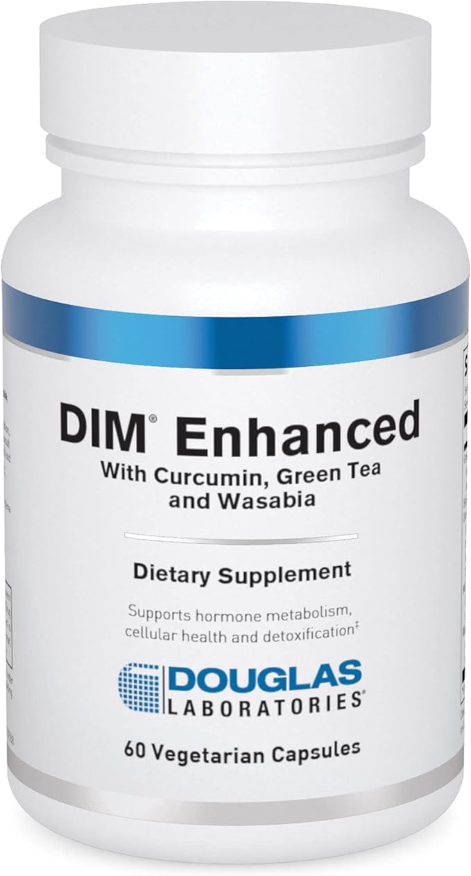 Douglas Laboratories DIM Enhanced - Supports Hormone Balance Cellular Health &amp Detox* - With Antioxidants Green Tea Extract &amp Wasabia - 60 Vegetarian Capsules