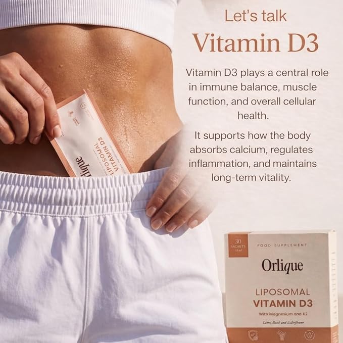 Liposomal Vitamin D3 K2 Magnesium | High Strength 100 mcg Vitamin D3 per Daily Dose | Immune &amp Bone Health Muscles High Bioavailability Vegan | 30 Sachets of 10 ml Liquid Drops
