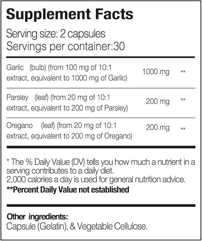 Premium Oregarlix. Gut Health Supplement. Microbial Balance with Premium Prebiotics - Help Keep Good Bacteria Healthy &amp Growing - 100% Natural (3-Pack)
