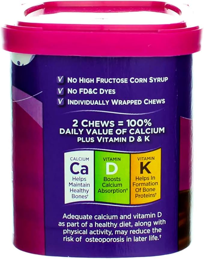 Viactiv Calcium Choc Chew Size 60ct Viactiv Calcium Chocolate Chew 60ct