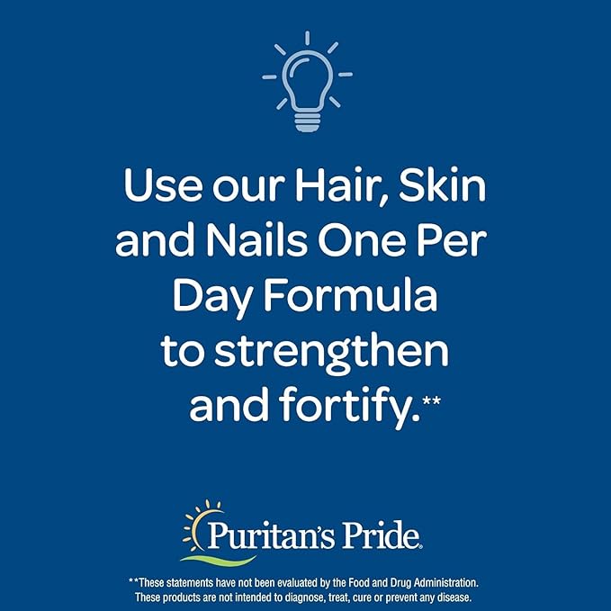 Puritan's Pride Hair Skin Nails One Per Day Formula60 Softgels 60 Count (55554)