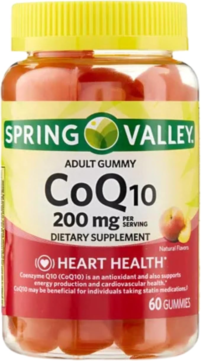 Unique Bundle Store CoQ10 200mg 60 Gummies – Natural Fruit Flavor Coenzyme Q10 Supplement for Adults Coq10 Gummies Q10 Coenzyme Daily Antioxidant Nutritional Support (Pack of 1)
