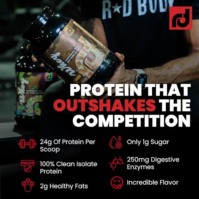 Whey Isolate Protein Powder Vanilla Shake 1 Whey – 24g Whey Isolate Protein per Scoop with Digestive Enzymes Plus MCTs - Low Carb Low Lactose Gluten Free - 25 Servings