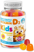 DR. MORITZ Vitamin D3 Gummies for Kids &amp Adults 2000 IU - High-Absorption Vitamin D Kids Gummies Supplements - Vegetarian Immune Support D3 for Adults &amp Kids (60 Count)