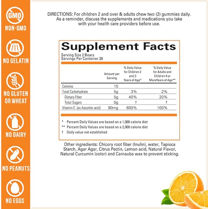Wellvites Kids Multivitamin &amp Immune Daily Gummies Bundle - Sugar Free Vegan Non-GMO – Vitamins for Kids – Vitamin C for Kids Immune Support - No Artificial Sweeteners – 60 Count