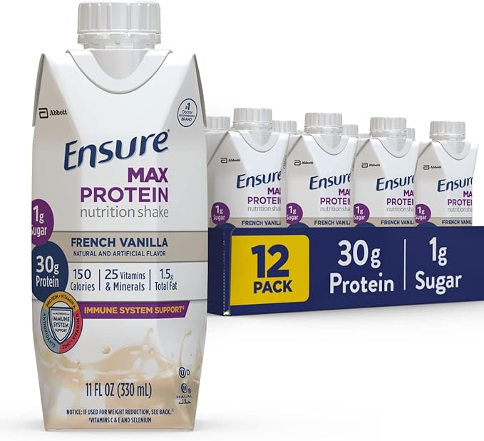Ensure COMPLETE Nutrition Shake 30g of Protein Meal Replacement Shake with Nutrients for Immune Health &amp Max Protein Nutrition Shake with 30g of Protein