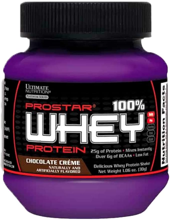 Ultimate Nutrition Prostar Whey Protein Powder Isolate Chocolate Cream - Low Carb High Protein Powder Shake for Muscle Gain &amp Recovery - Low Sodium Low-Fat &amp Keto Friendly - 1.06 oz Tub