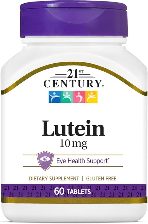 21st Century Lutein 10 mg - 60 Tablets Pack of 5