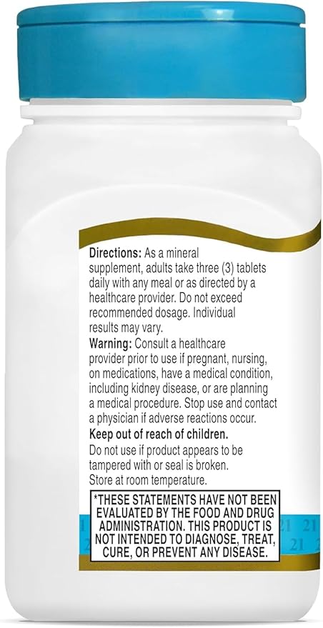 21st Century Cal Mag Zinc +D Vitamin - 90 Tablets Pack of 3