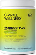 Sparkle Wellness VERISOL Bioactive Hydrolyzed Collagen Peptides | Collagen Powder Supplement with Vitamin C &amp Hyaluronic Acid for Hair Skin and Nail Health | Skin Boost Plus (Tropical) [50-Serve