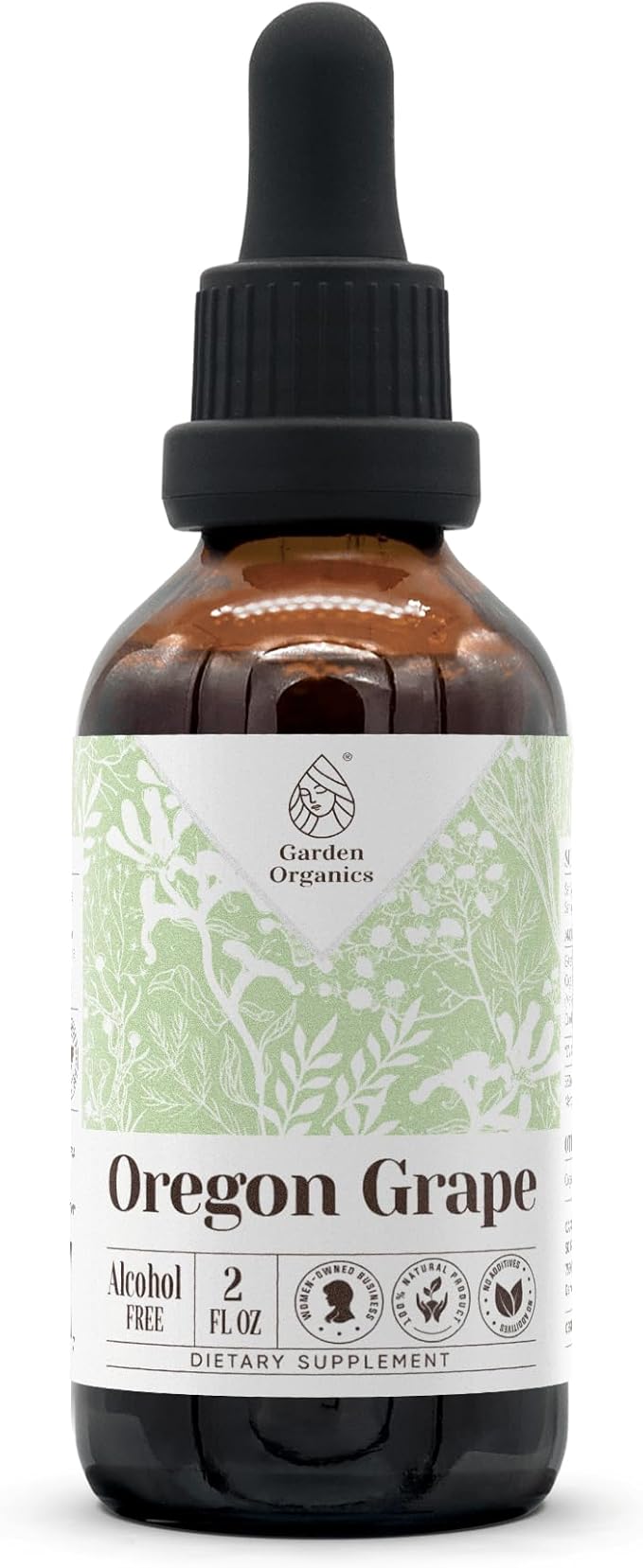 Oregon Grape Alcohol-Free Natural Tincture Extract Immune System Booster Liquid Drops Made from 100% (2 fl oz)