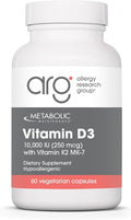 Metabolic Maintenance Vitamin D3 10000 IU - Delivers 250 mcg Vitamin D3 - Supports Bone Strength Immune Balance &amp Mood Wellness - 90 Servings - 90 Capsules