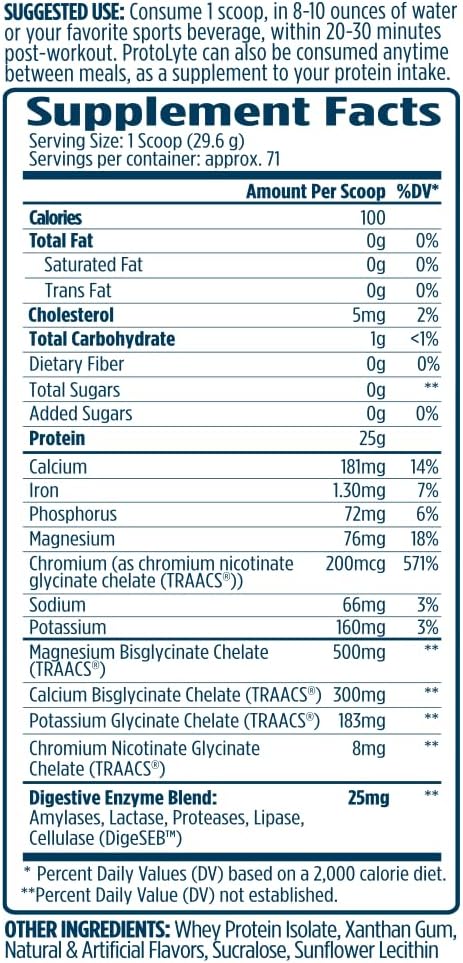 VMI Sports ProtoLyte Whey Isolate Protein Powder Vanilla Cake Batter 4.6 lbs
